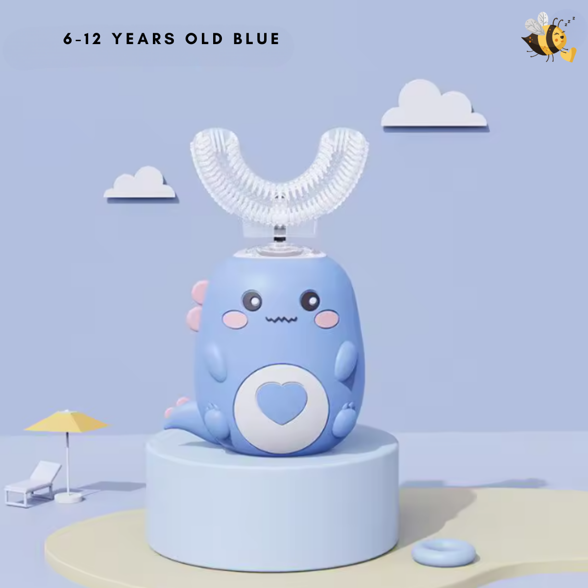 Spazzolino elettrico per bambini a forma di U – Pulizia automatica sonica a 360° per bambini