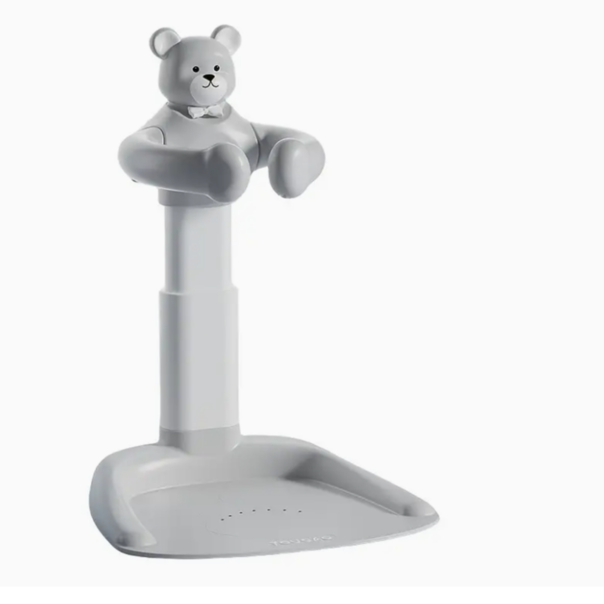 “Gray Baby Bath Stand – Ergonomic Height for Parents