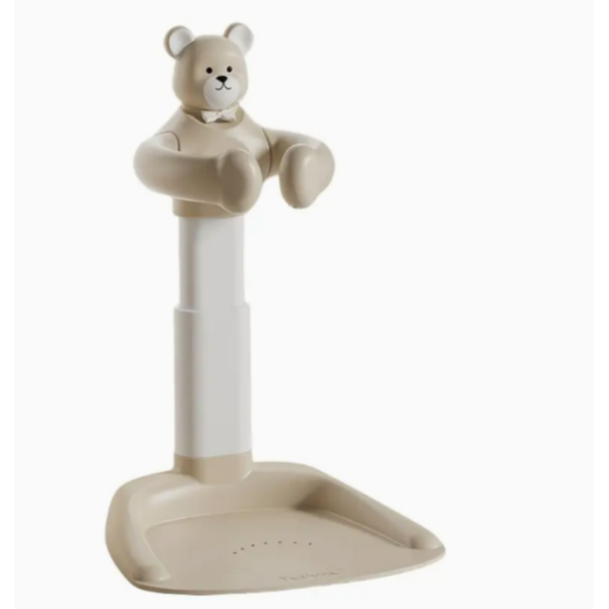 “Khaki Baby Bath Stand – Ergonomic Height for Parents