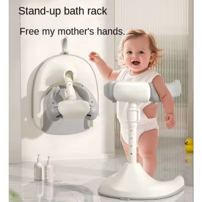 Classic Gray Design Bath Stand – Ergonomic Height 