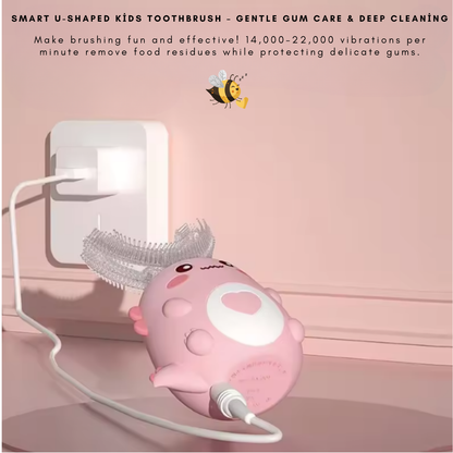 U-Shaped Kids Electric Toothbrush – 360° Sonic Automatic Cleaning for Children