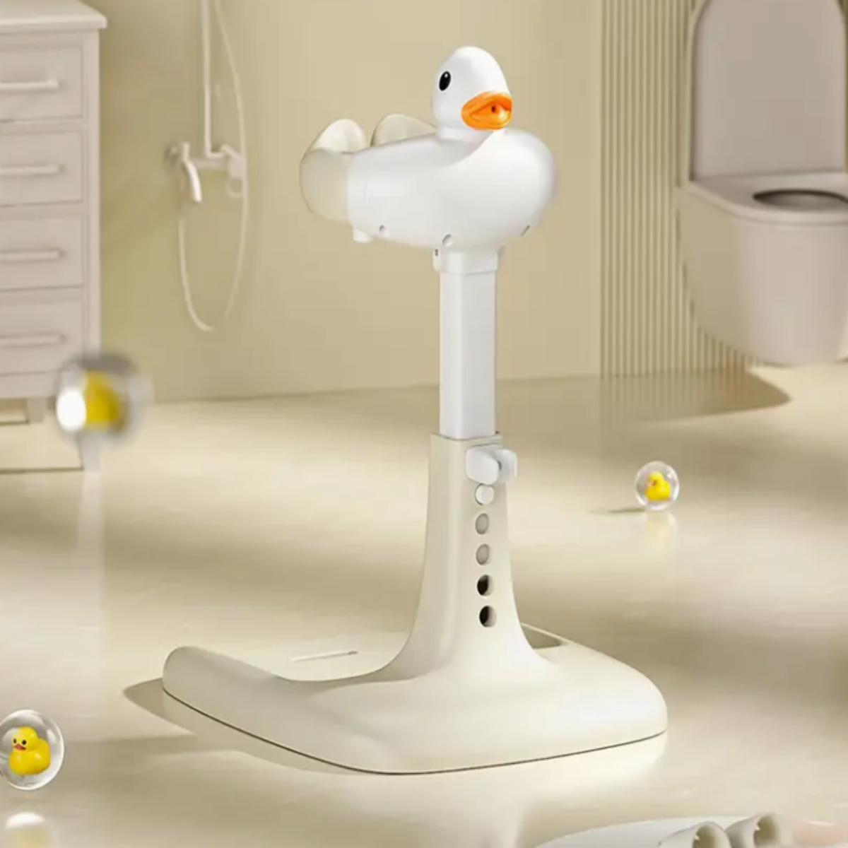 Khaki Baby Bath Stand – Ergonomic Height for Parents